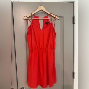 Banana Republic Vibrant Red Backless Dress